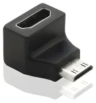 OEM Mini HDMI C (M) - HDMI (F) zahnutá 90 ° / Redukcia (kphdma-28)