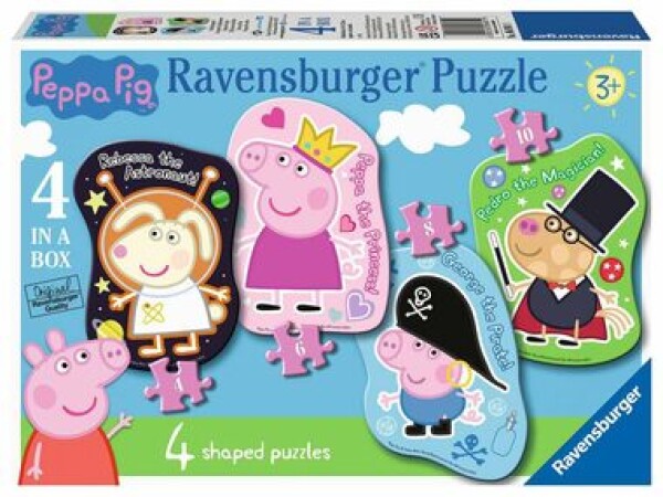 Ravensburger Moje prvé puzzle Prasiatko Peppa 4/6/8/10 dielikov