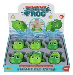 TEDDIES Naťahovacia žaba do vane