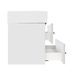 Kúpeľňová skrinka s umývadlom SAT Cube Way 60x53x46 cm biela lesk CUBE46602BISATCW CUBE46602BISATCW