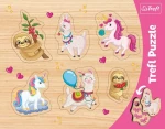Trefl - Puzzle - Vkladačka: Jednorožce, lamy a leňochody