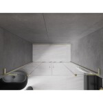 MEXEN/S - Velar L Duo posuvné sprchové dvere 200, transparent, zlatá 871-200-003-02-50