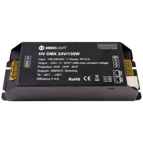 Deko Light BASIC, DIM, CV, HV DMX napájací zdroj pre LED konštantné napätie 0 mA - 5.63 A 24 V/DC; 843275