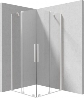 DEANTE - Sprchovací kút Prizma biela, štvorcová, 90x90 cm KPNAP09P09