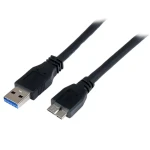 StarTech kábel USB-A - Micro-USB 3.0 čierna / Kábel / USB 3.2 Gen 1 (5 Gbit/s) / 1 m (USB3CAUB1M)