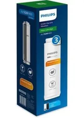 Philips AUT620R400 / Náhradný filter / reverzná osmóza / odstráni častice 0,0001 mikrónu / kapacita 11000 l (AUT620R400/10)