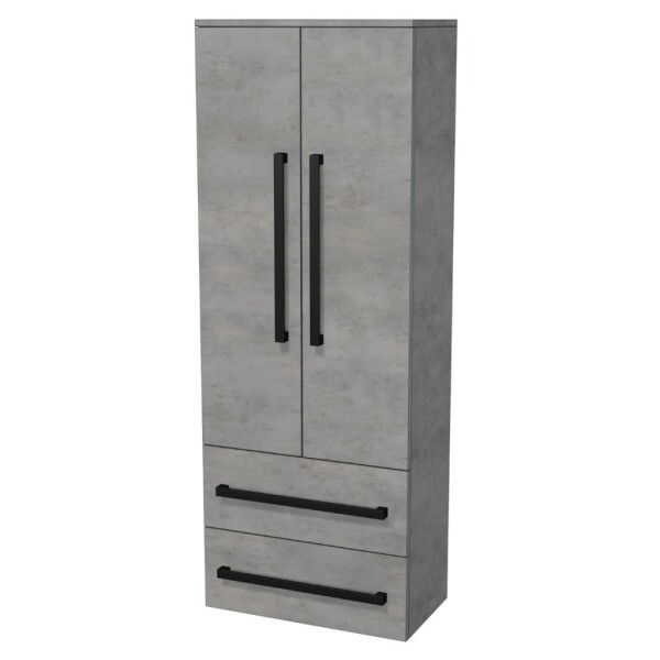 Kúpeľňová skrinka vysoká SAT Cube Way 60x163x33 cm betón CUBE3CHV60BE CUBE3CHV60BE
