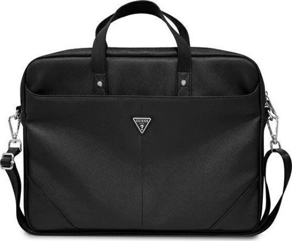 Guess Saffiano Triangle Logo Computer Bag 15 amp; 16 čierna (3666339051051)