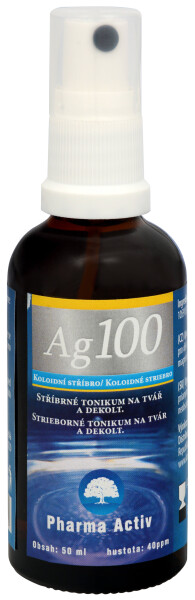 PHARMA ACTIV Koloidne striebro Ag100 hustota 40 ppm 50 ml