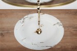 REA - Umývadlo na dosku Queen Carrara Shiny 55x41,5 REA-U1232