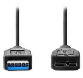 Nedis USB 3.0 kábel USB-A - Micro-B čierny 0,5 m / Kábel USB / bulk (CCGL61500BK05)