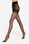 BODY PLUS SIZE FASHION- 02 VZOROVANÉ PANČUCHY nero 4 PLUS