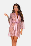 LivCo Corsetti Fashion Housecoat Sheer Pink