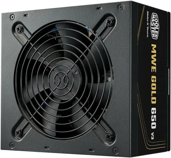 Cooler Master MWE Gold V3 650W / Zdroj PC / ATX 3.1 / 80 PLUS Gold / 120mm / nemodulárny (MPE-6502-ACAAG-3BEU)