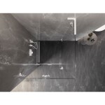 MEXEN/S - Lunar-F L sprchový kút skladacie dvere ľavá 70 x 70, transparent, biela 836L-070-070-20-00-L