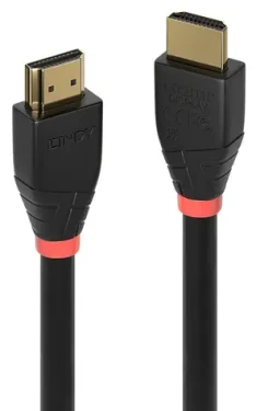 Lindy Aktívna čierna / HDMI kábel / 25 m / HDMI 2.0 18G / 4K 60Hz / pozlátené konektory (41074)