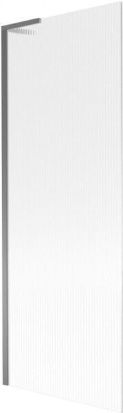 MEXEN/S - Next L vaňová zástena FIX 70 x 150, prúžky, grafit metal 895-070-000-03-09-95