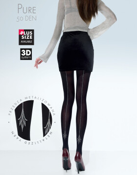Knittex Pure 3D Lurex 50 den 2-4 nero 3-M