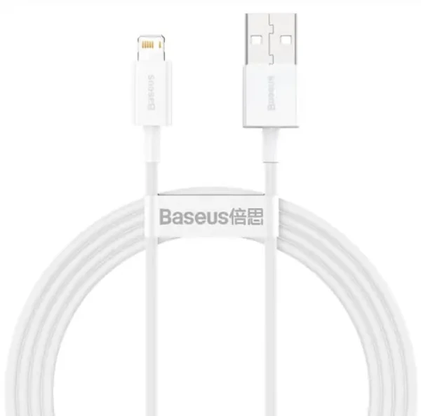 Baseus CALYS-B02 Kábel USB-A (M) - Lightning (M) 1.5 m biela (CALYS-B02)