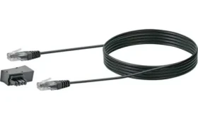 Schwaiger RJ45-TAE/F čierna / Telefónny kábel / RJ45 - RJ45/TAE-F / 3 m (TAL6731533)
