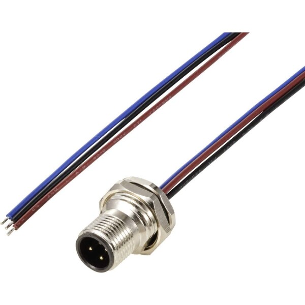 TRU COMPONENTS Vestavná zástrčka pre čidlo/aktuátor, TC-12833060, piny: 3, 0.5 m, 1 ks; TC-12833060