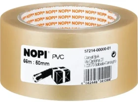 Tesa NOPI transparentná / Baliaca páska / PVC / 50 mm x 66 m (57214-00000-01)