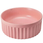 REA - Súprava: Závesná WC misa + Umývadlo na dosku Duo Sweet Pink Matt KPL-K3001
