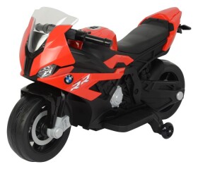 Mamido Detská elektrická motorka BMW S1000RR čierno-červená