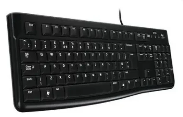 Logitech Media Keyboard K120 US / Klávesnica / USB / čierna (920-002479)