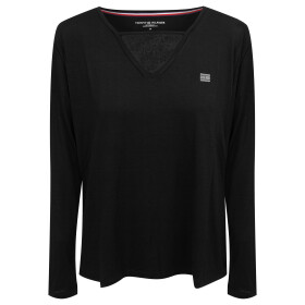 Dámske tričko s dlhým rukávom UW0UW01981-BEH - Tommy Hilfiger XS