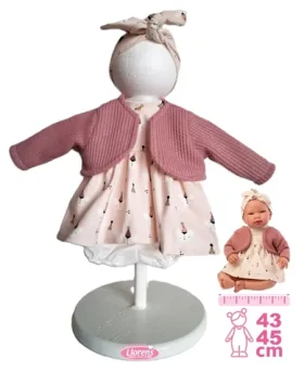 Llorens M844-006 oblečenie pre bábiku bábätko NEW BORN veľkosti 43-45 cm