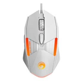 Marvo M291 biela / Herná myš / optická / 6400 DPI / 6 tlačidiel / USB / RGB / 1.4m (M291 WH)