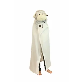 Cozy Noxxiez Ovečka - hrejivá deka s kapucňou so zvieratkom a labkovými vreckami / od 3 rokov (20-BL805-2)