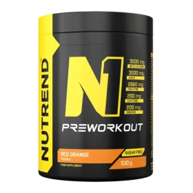 N1 Pre-Workout - Nutrend (červený pomaranč, 510 g) (29349-2-red-orange)