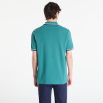 Tričko FRED PERRY Twin Tipped Fred Perry Shirt Deep Mint/ Snow White/ Soho Eclipse S