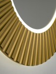 SAPHO - PRIDE STRIP guľaté zrkadlo s LED osvetlením v ráme, priemer 75cm, zlato PD750