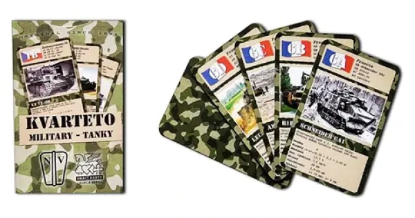 HRACIE KARTY Kvarteto Military Tanky