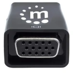 Manhattan mikrokonvertor HDMI - VGA s USB napájaním čierna / Redukcia / Full HD 1920×1080 / audio 3,5mm (151542)