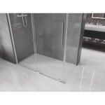 MEXEN/S - Velár sprchovací kút, posuvné dvere 160 x 75, transparent, nikel kefovaná 871-160-075-01-97