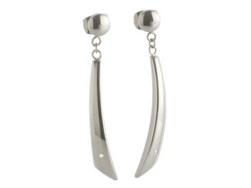 Boccia Titanium Visiace titánové náušnice s diamantmi 05049-02