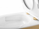 REA - Závesná WC misa Carlo Mini Tornado NFQ GOLD WHITE REA-C6006