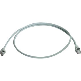 Telegärtner 100008268 RJ45 sieťové káble, prepojovacie káble CAT 6A S/FTP 1.50 m sivá dvojžilový tienený, s ochranou, samozhášavý 1 ks; 100008268