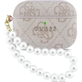 Guess PU 4G Classic Logo Pearl Strap Puzdro pre AirPods Pro 3 Pink (57983128158)