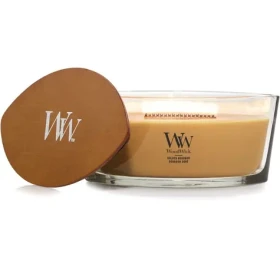 Woodwick Golden Bourbon sviečka loď (5038581167800)