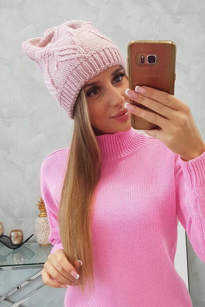 Majka dámska čiapka K376 powder pink UNI