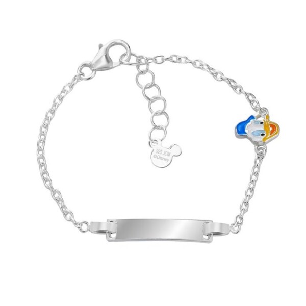 Disney Nežný strieborný náramok Donald Duck BS00098SL-47.CS