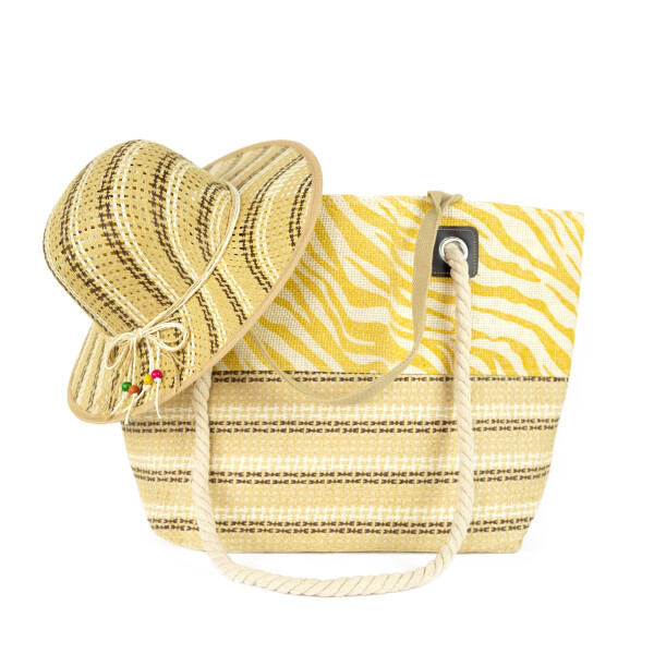 Art Of Polo Bag&Hat Tr22102-1 White/Light Yellow Vhodné pro formát A4