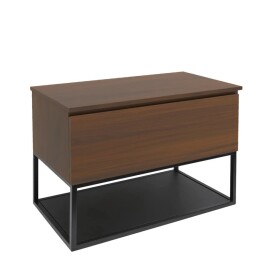 Kúpeľňová skrinka s krycou doskou SAT B-Way 79x57x45 cm orech mat BWAY80NUTDF BWAY80NUTDF