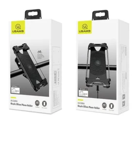 USAMS ZJ053 Silikónový Držiak na Bicykel čierna (6958444982083)