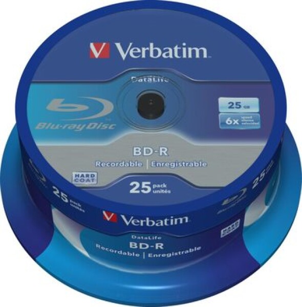 VERBATIM BD-R SL 6x 25GB 25 kusov / Blu-ray (43837)